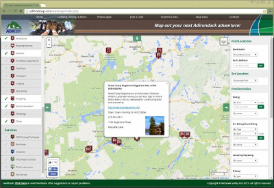 ADK Trail Map Interactive Map
